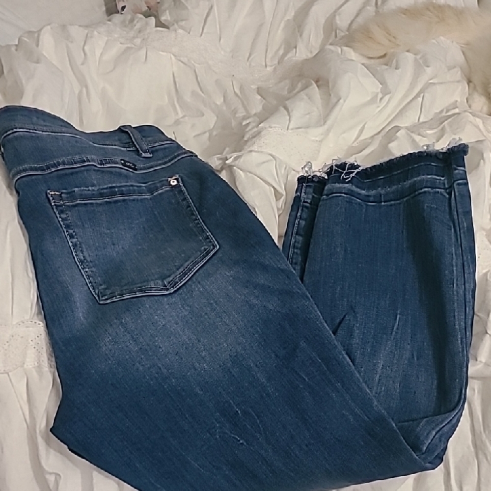 INC International Concepts Blue Cropped Jeans